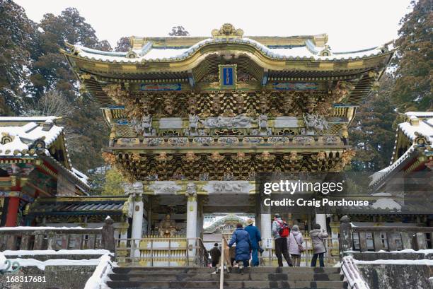 yomei-mon (sunset gate) at tosho-gu shrine - nikko bildbanksfoton och bilder