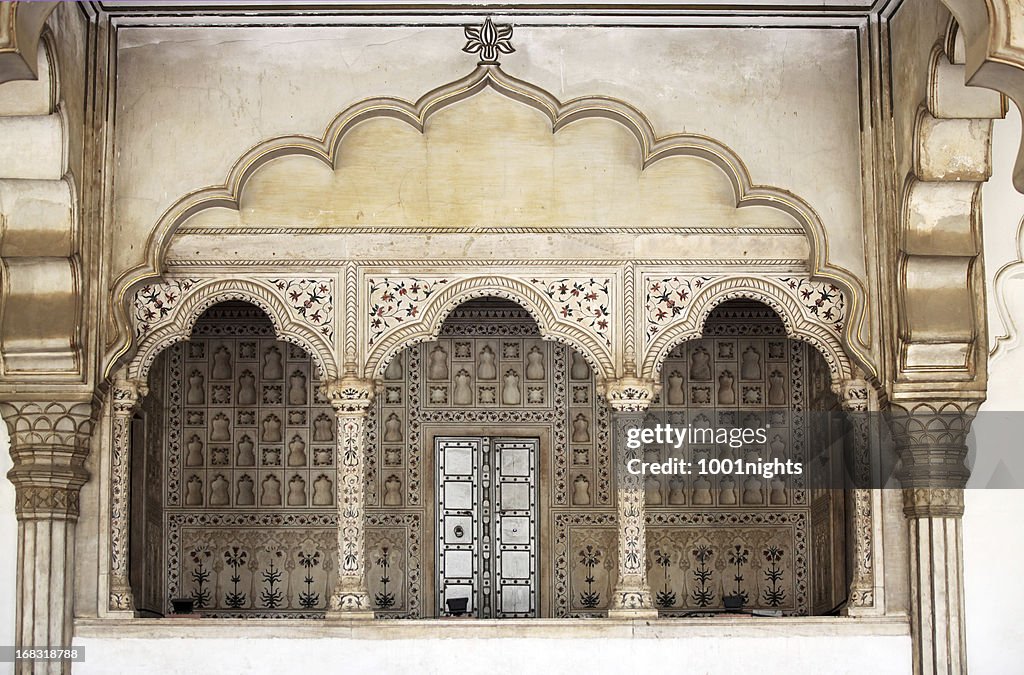 Fuerte Amber de Jaipur en Rajastán cerca de estado, India.