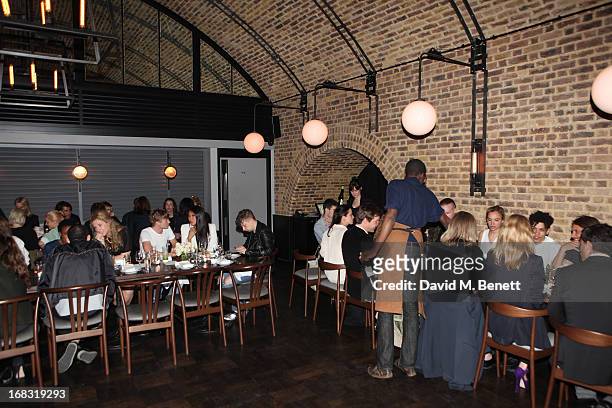 General view during the BLK DNM Dinner with Johan Lindeberg and Kim Sion at Beagle Restaurant on May 8, 2013 in London, England.