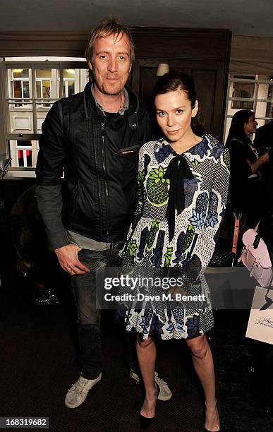 Rhys Ifans and Anna Friel attend a book launch party for "Pearl Lowe's Vintage Craft: 50 Craft Projects and Home Styling Advice" by Pearl Lowe at...