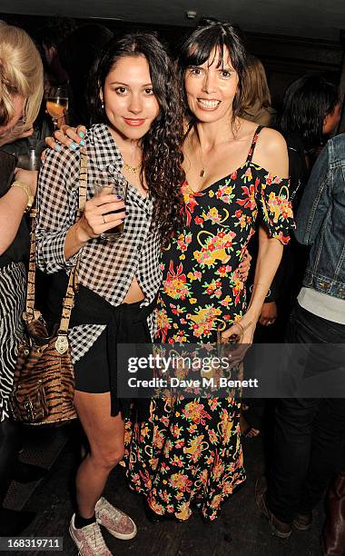 Eliza Doolittle and Zoe Grace attend a book launch party for "Pearl Lowe's Vintage Craft: 50 Craft Projects and Home Styling Advice" by Pearl Lowe at...