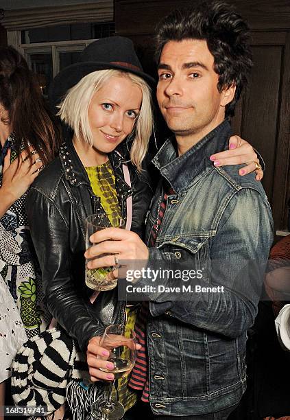 Jakki Healy and Kelly Jones attend a book launch party for "Pearl Lowe's Vintage Craft: 50 Craft Projects and Home Styling Advice" by Pearl Lowe at...