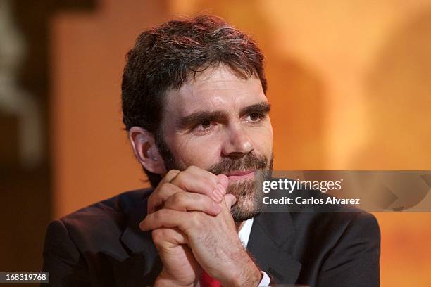 Spanish bullfighter Jose Tomas receives the "Paquiro" award 2013 at the Madrid Stock Exchange building on May 8, 2013 in Madrid, Spain.