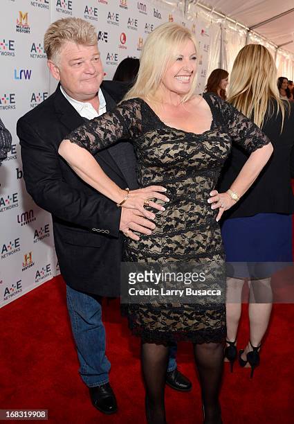 Dan Dotson and Laura Dotson of "Storage Wars" attend the A+E Networks 2013 Upfront on May 8, 2013 in New York City.