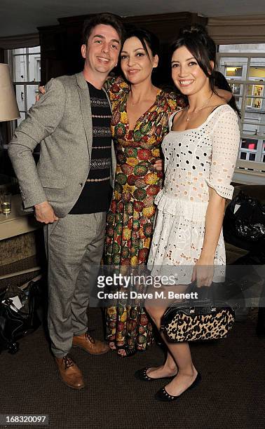 Danny Goffey, Pearl Lowe and Daisy Lowe attend a book launch party for "Pearl Lowe's Vintage Craft: 50 Craft Projects and Home Styling Advice" by...