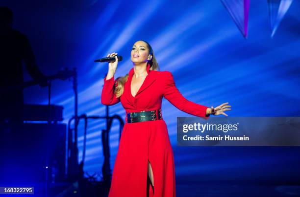 Leona Lewis performs live on stage at the Royal Albert Hall on May 8, 2013 in London, England.