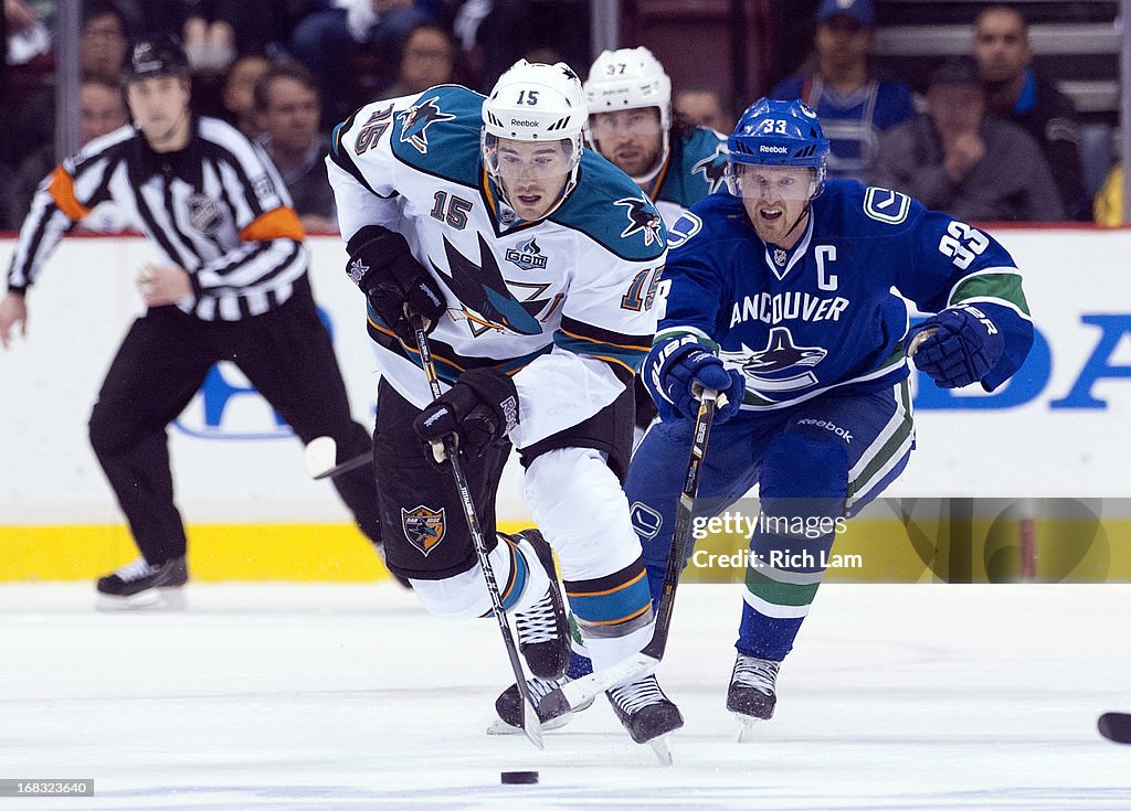 San Jose Sharks v Vancouver Canucks