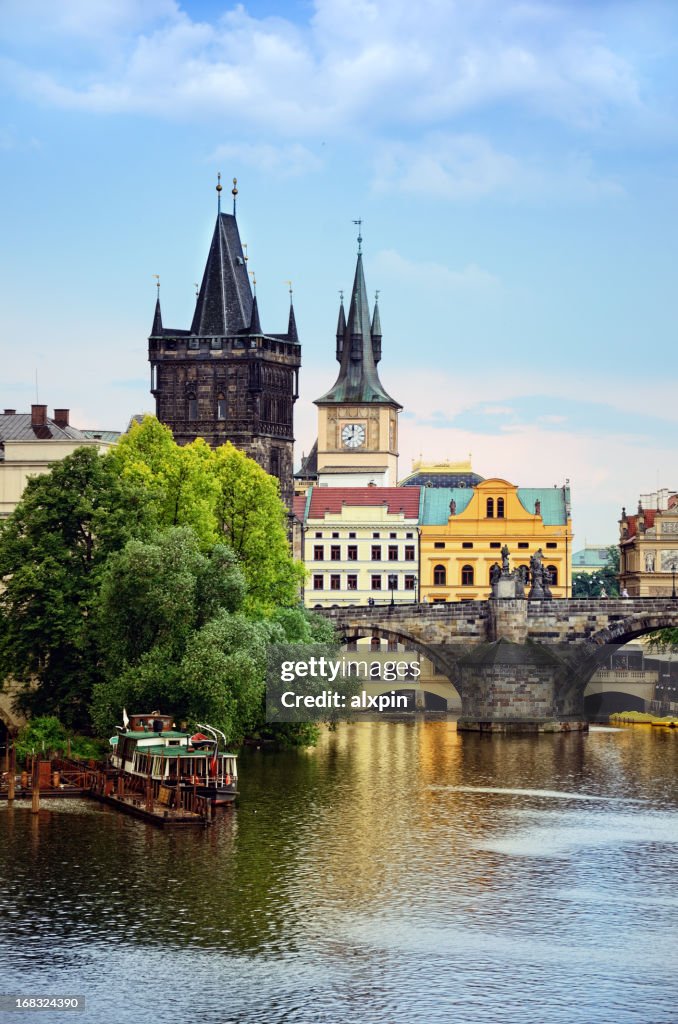 View if Charles Bridge in Prague