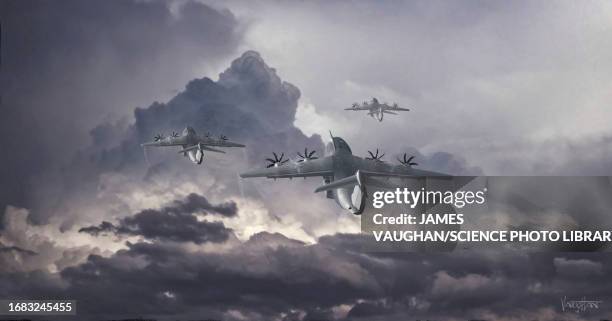 stockillustraties, clipart, cartoons en iconen met military transport aircraft, illustration - turboprop motor