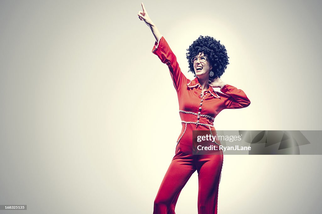 Afro Disco Dancer with Jumpsuit