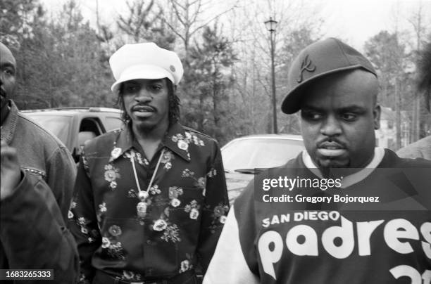 Hip-hop artists Andre 3000 and CeeLo Green in November, 2002 in Atlanta, Georgia.