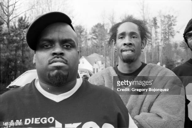 Hip-hop artists CeeLo Green and Big Gipp in November, 2002 in Atlanta, Georgia.
