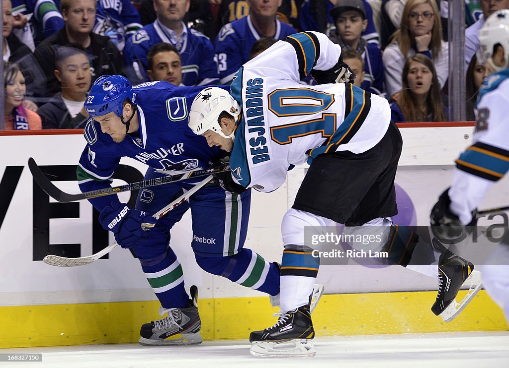 San Jose Sharks v Vancouver Canucks