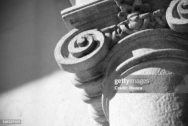 column capital - ionic stock pictures, royalty-free photos & images