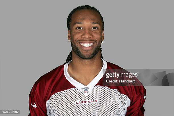 This is a 2012 photo of Larry Fitzgerald of the Arizona Cardinals NFL football team. This image reflects the Arizona Cardinals active roster as of...