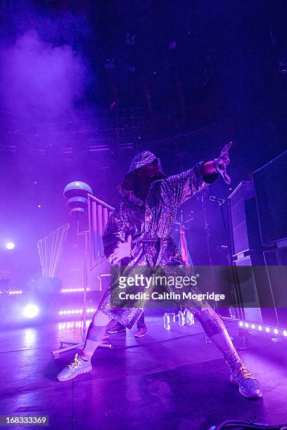 Karin Dreijer Andersson of The knife performs at The Roundhouse on May 8, 2013 in London, England.