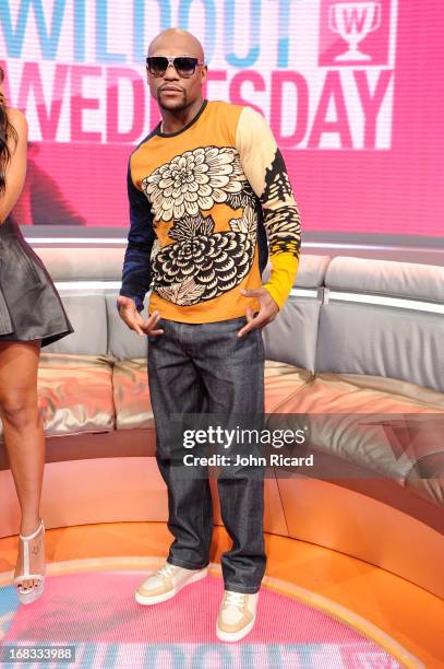 Floyd Mayweather visits BET's "106 & Park" at BET Studios on May 8, 2013 in New York City.
