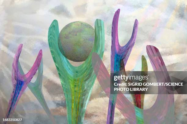 immune response, conceptual illustration - antigen stock pictures, royalty-free photos & images