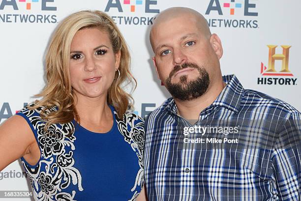 Brandi Passante and Jarrod Schulz of 'Storage Wars' attend A+E Networks 2013 Upfront at Lincoln Center on May 8, 2013 in New York City.