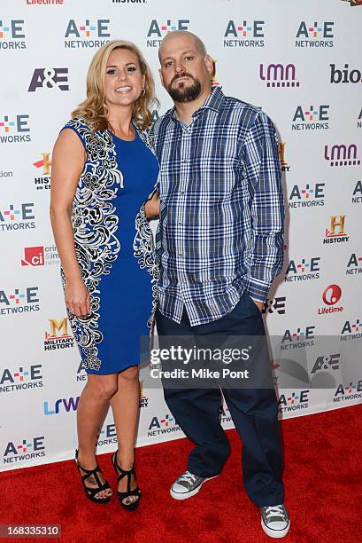 Brandi Passante and Jarrod Schulz of 'Storage Wars' attend A+E Networks 2013 Upfront at Lincoln Center on May 8, 2013 in New York City.