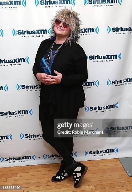 Original MTV VJ Nina Blackwood visits at SiriusXM Studios on May 8, 2013 in New York City.