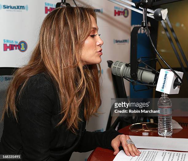 Jennifer Lopez visits at SiriusXM Studios on May 8, 2013 in New York City.