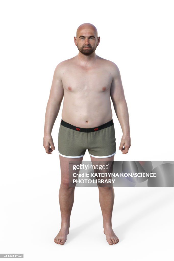 Endomorphic Back Male Endomorph Body Type Illustration High-Res Vector Graphic - Getty ...
