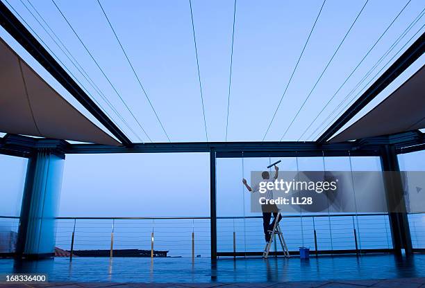 window washer - cleaning services stock pictures, royalty-free photos & images