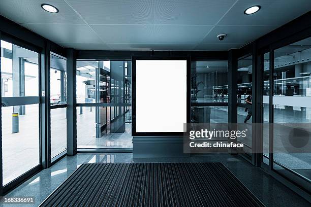 empty billboard - airport advertising stock pictures, royalty-free photos & images