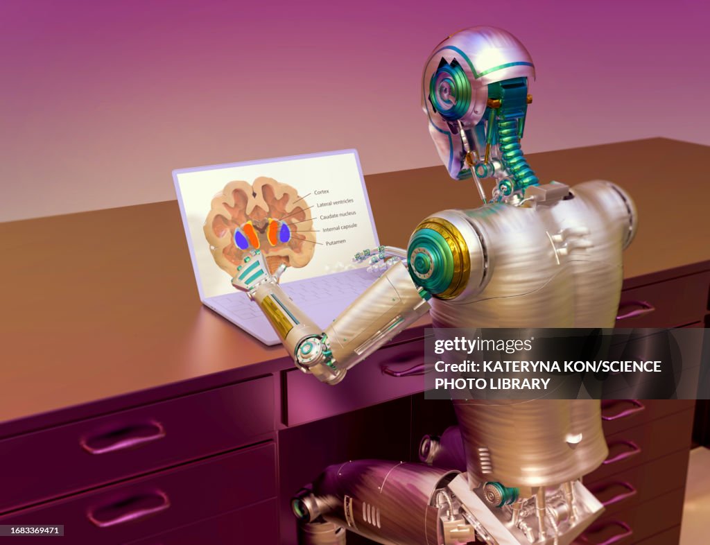 AI in neurology, conceptual illustration