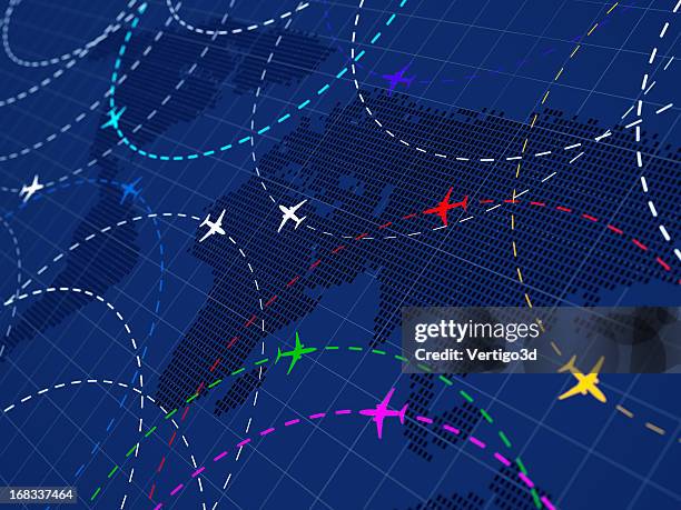 air traffic farbige - fluglotse stock-fotos und bilder