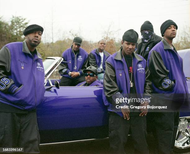 Hip-hop group The Purple Ribbon All Stars in December, 2005 in Atlanta, Georgia.