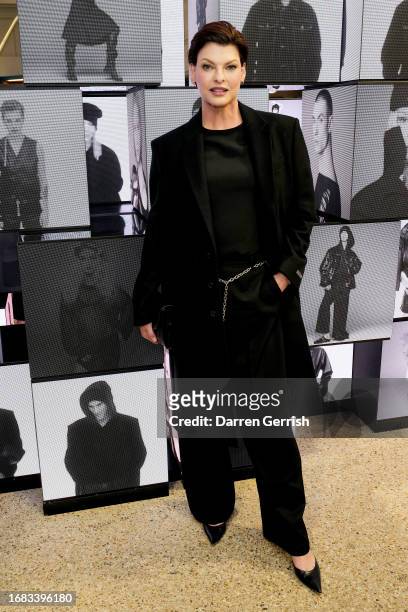 Linda Evangelista attends the Steven Meisel New York X Zara Collection Launch At Dover Street Market London on September 15, 2023 in London, England.