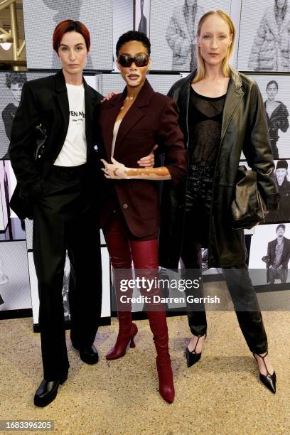 Erin O'Connor, Winnie Harlow and Jade Parfitt attend the Steven Meisel New York X Zara Collection Launch At Dover Street Market London on September...