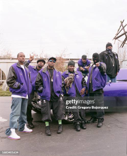 Hip-hop group The Purple Ribbon All Stars in December, 2005 in Atlanta, Georgia.