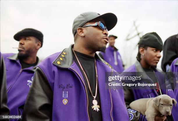 Hip-hop group The Purple Ribbon All Stars in December, 2005 in Atlanta, Georgia.