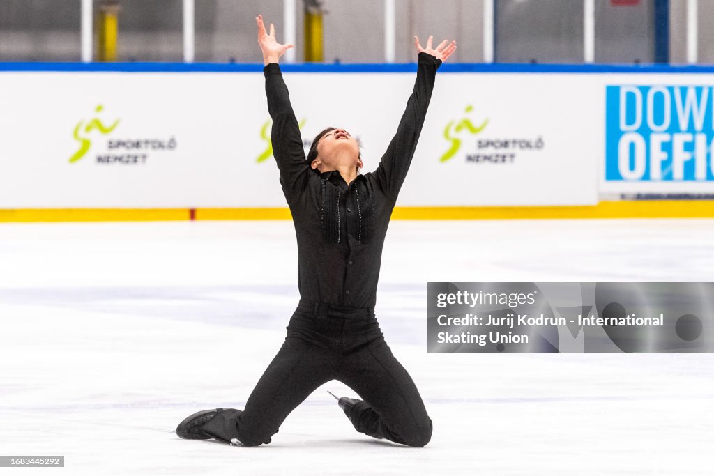 Hyungyeom Kim of Korea performs during the ISU Junior Grand Prix of