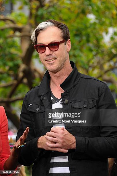 Michael Fitzpatrick of Fitz and The Tantrums visits "Extra" at The Grove on May 8, 2013 in Los Angeles, California.