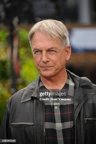 Mark Harmon visits "Extra" at The Grove on May 8, 2013 in Los Angeles, California.