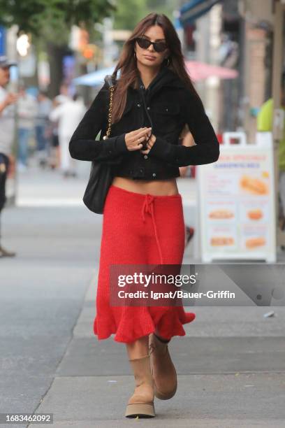 Emily Ratajkowski is seen on September 22, 2023 in New York City.