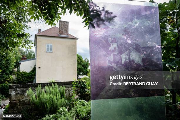 This picture taken on September 20, 2023 in Auvers-sur-Oise shows the house of homeopathic doctor and artist Paul Gachet, with whom Dutch painter...