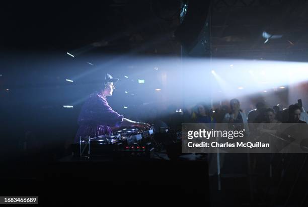 Annie Mac plays at the "Before Midnight" Club Night at Guinness Storehouse on September 22, 2023 in Dublin, Ireland.