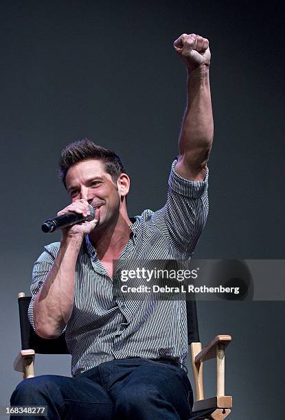 Musician Jeff Timmons of 98 Degrees at the Apple Store Soho on May 8, 2013 in New York City.