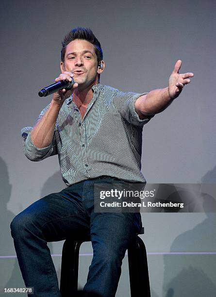 Musician Jeff Timmons of 98 Degrees at the Apple Store Soho on May 8, 2013 in New York City.