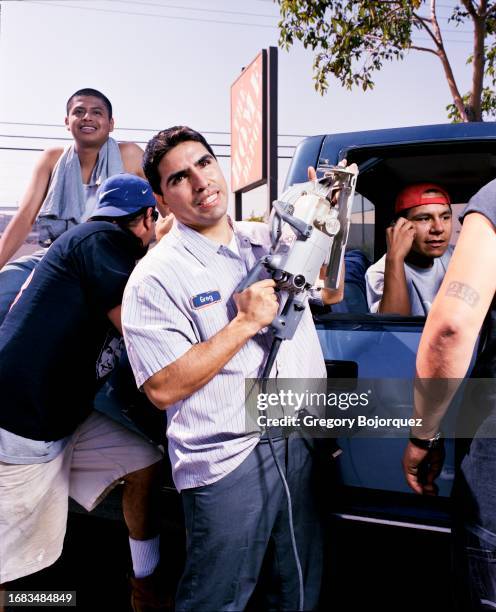 Mexican radio broadcaster, Eddie "Piolin" Sotelo in March, 2005 in Burbank, California.