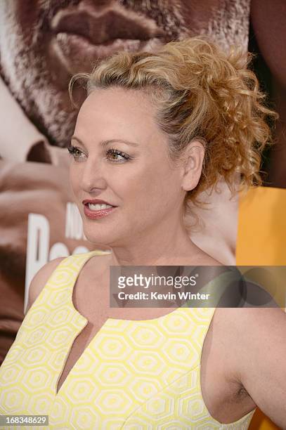 Actress Virginia Madsen arrives at the premiere of "Peeples" presented by Lionsgate Film and Tyler Perry at ArcLight Hollywood on May 8, 2013 in...
