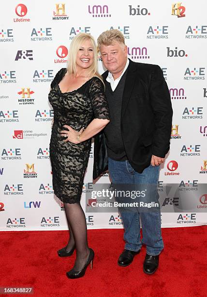 Personality Laura Dotson and Dan Dotson attend the 2013 A+E Networks Upfront at Lincoln Center on May 8, 2013 in New York City.