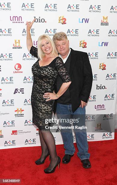 Personality Laura Dotson and Dan Dotson attend the 2013 A+E Networks Upfront at Lincoln Center on May 8, 2013 in New York City.