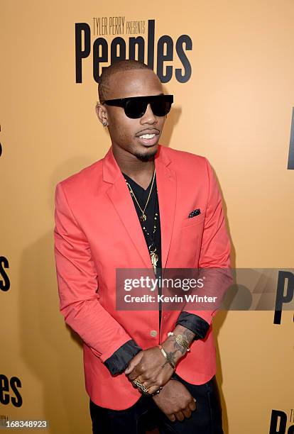 Rapper B.O.B arrives at the premiere of "Peeples" presented by Lionsgate Film and Tyler Perry at ArcLight Hollywood on May 8, 2013 in Hollywood,...