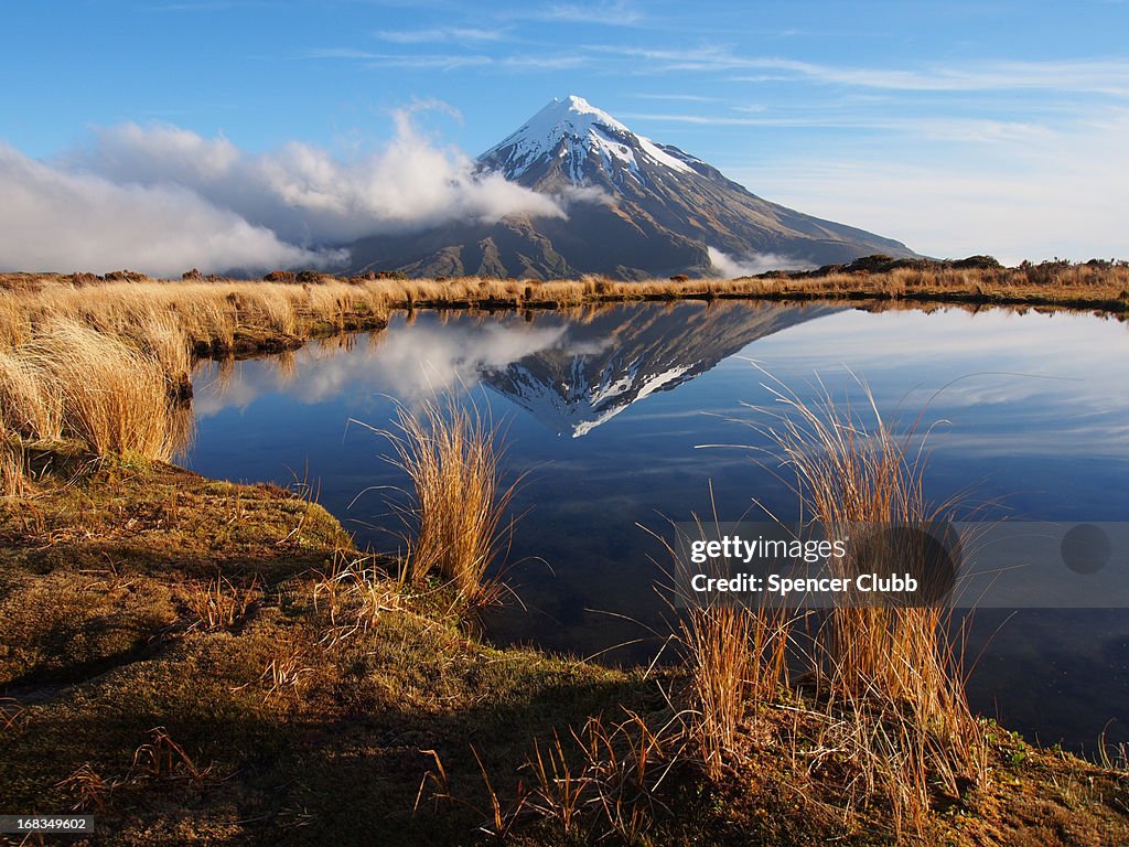 Mount Taranaki from the Pouakai Tarns